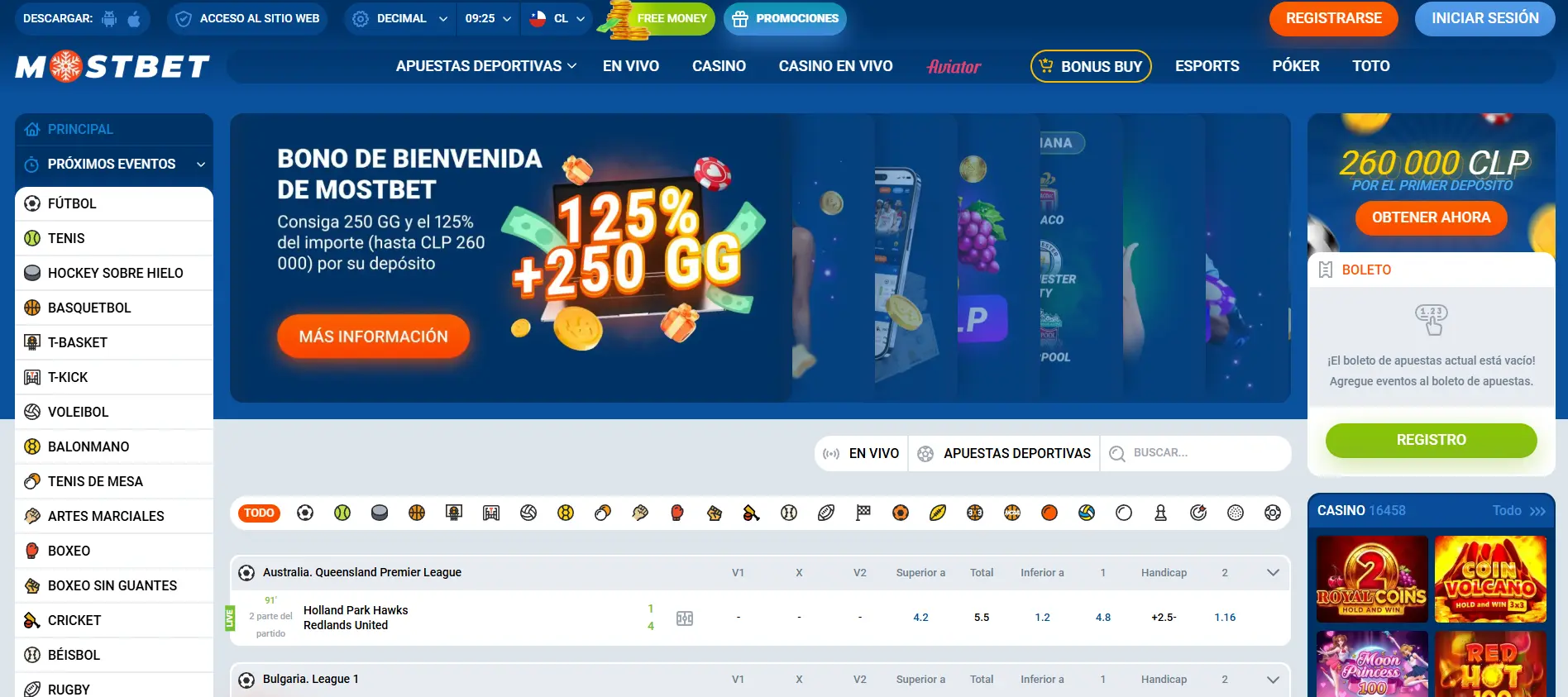 Casino Mostbet: juegos, bonos y experiencia de usuario