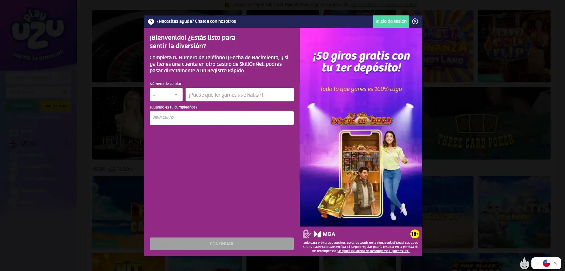 Casino PlayUZU: registro y primeros pasos